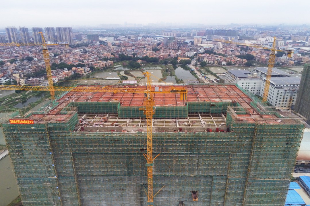 喜封金顶｜祝贺香蕉视频网站在线集团-宜骏科技工业园A栋大楼封顶，助推佛山南海智造发展(图4)